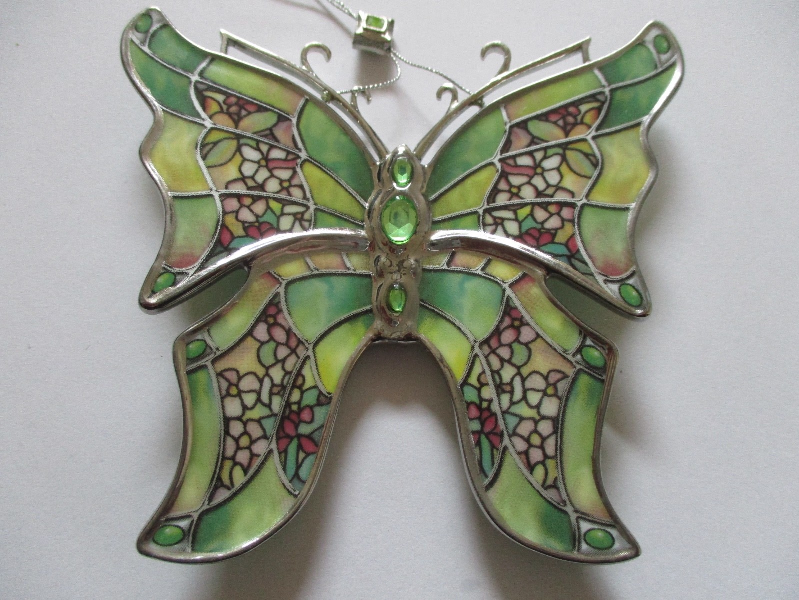 Heirloom Porcelain Bradford Edition 2002 Silken Wings Butterfly Ornament