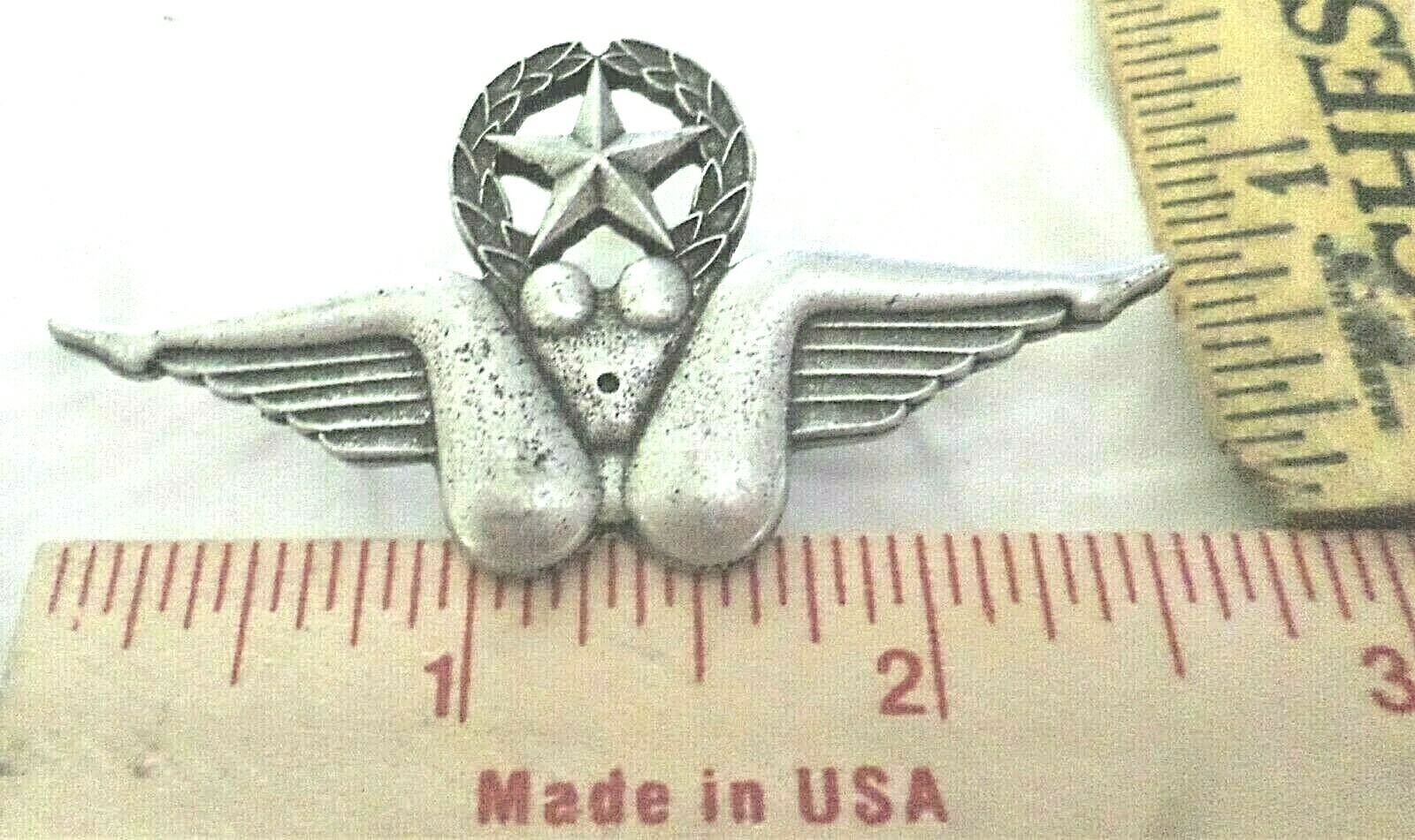 BUSH PILOT pin vintage military collectible biker vest 