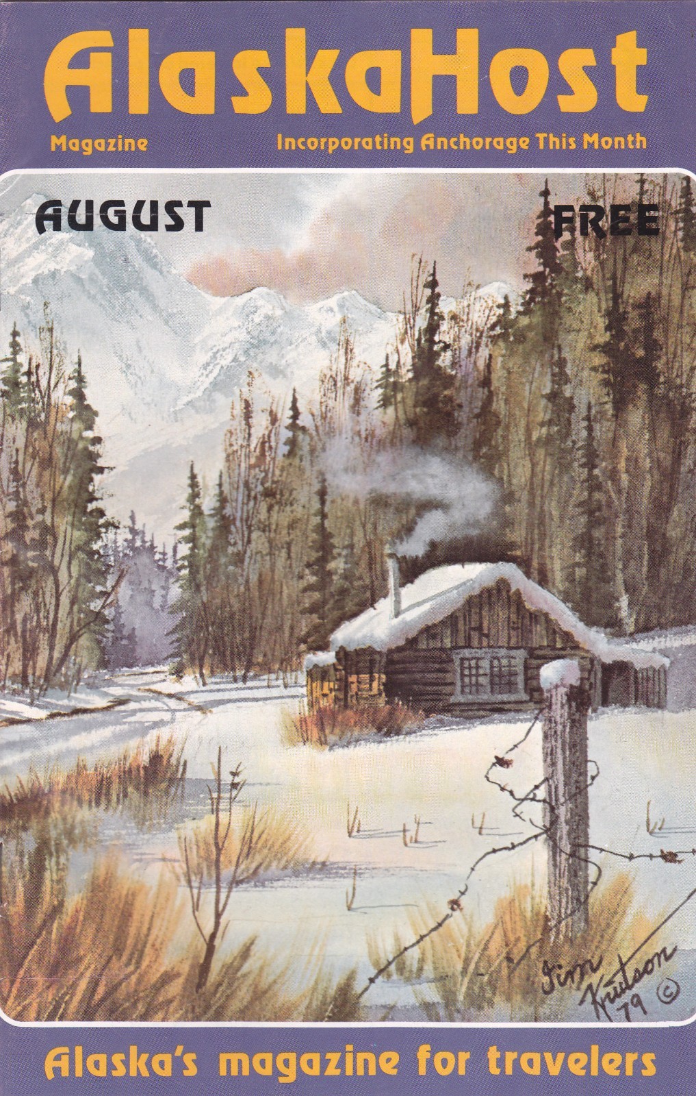 1979 Alaska Host Magazine Visitors Guide Booklet