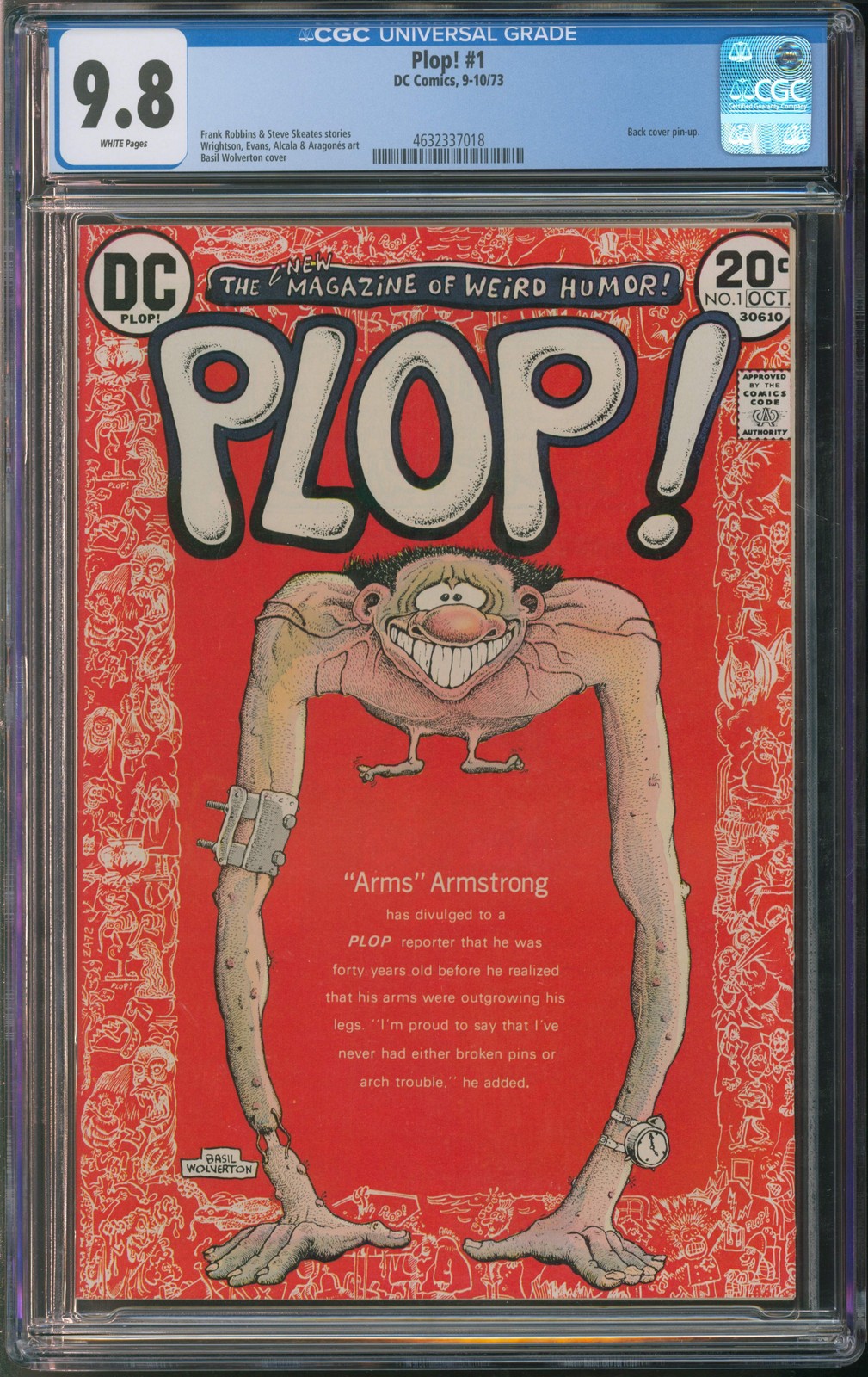 D.C. Comics Plop #1 9-10/73 CGC 9.8 White Pages