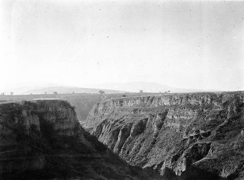 Longhua China, view of canyon with Taihang Shan mountains OLD PHOTO Longhua China, view of canyon with Taihang Shan mountains OLD PHOTO
