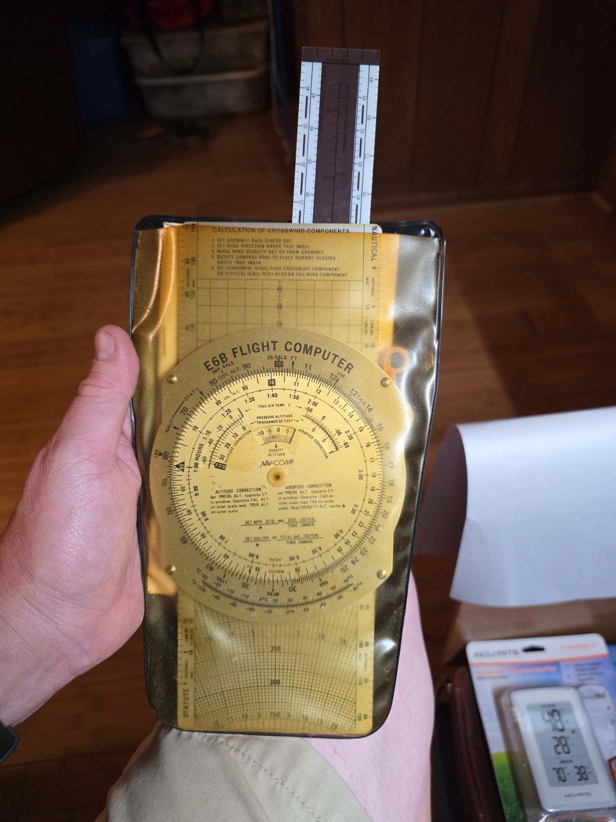 Vintage NAV-COMP E6B Flight Computer W Manual, Cover and PN-1 Navigation Plotter Vintage NAV-COMP E6B Flight Computer W Manual, Cover and PN-1 Navigation Plotter