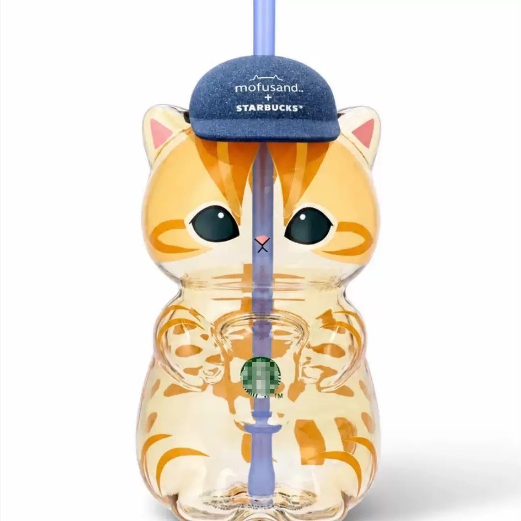 New Starbucks Singapore x Mofusand 2026 Collection Cat Shaped Glass Cup