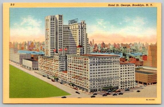 Brooklyn New York Hotel St. George Postcard