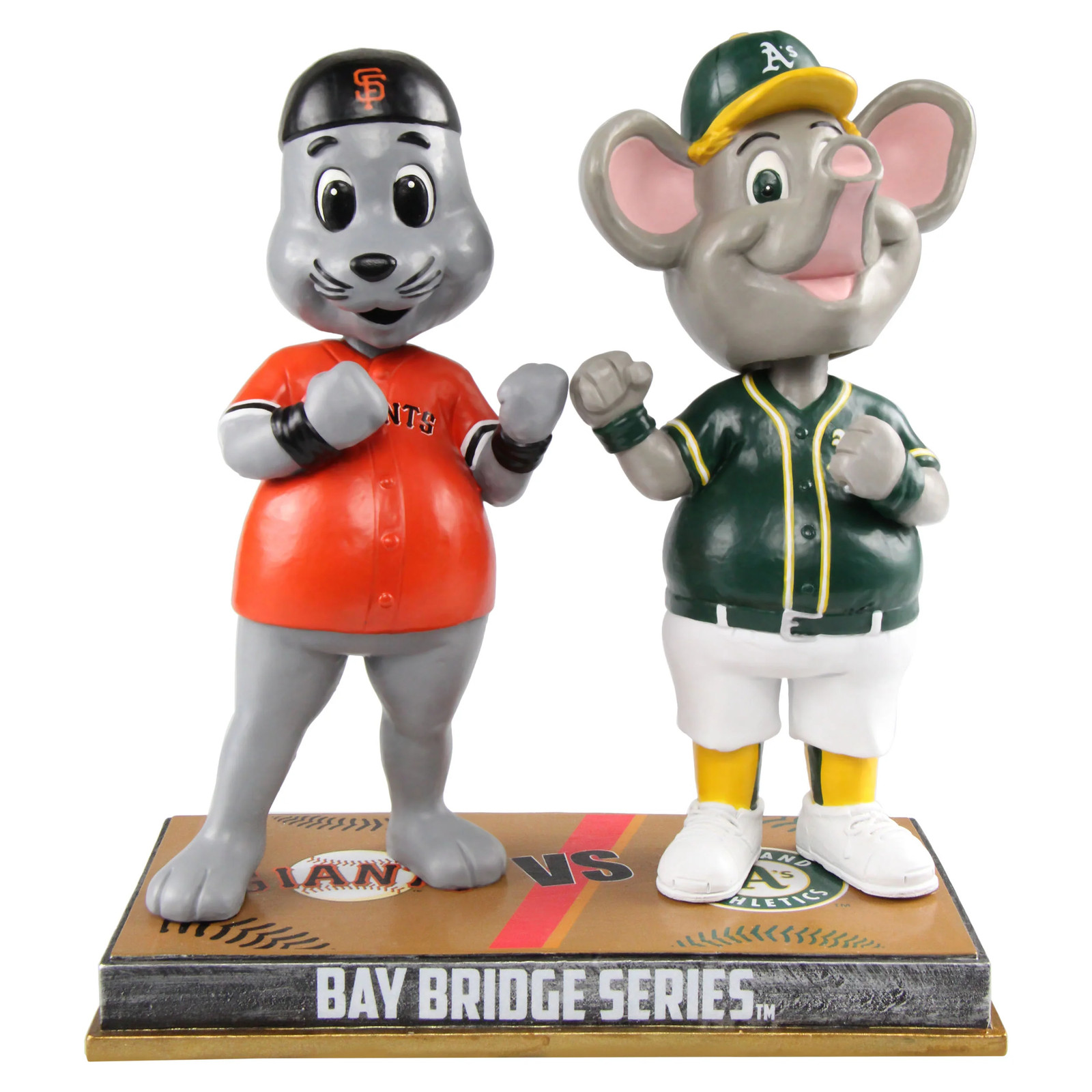 San Francisco Giants and Oakland As Lou Seal and Stomper Rivalry Bobblehead MLB