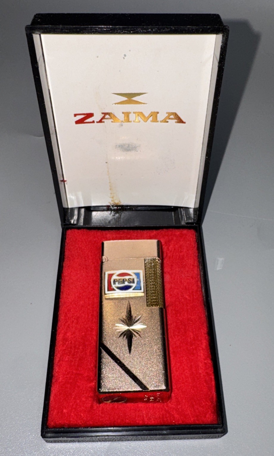 Vintage New ZAIMA NESOR C -151 PEPSI COLA Advertising Lighter Japan