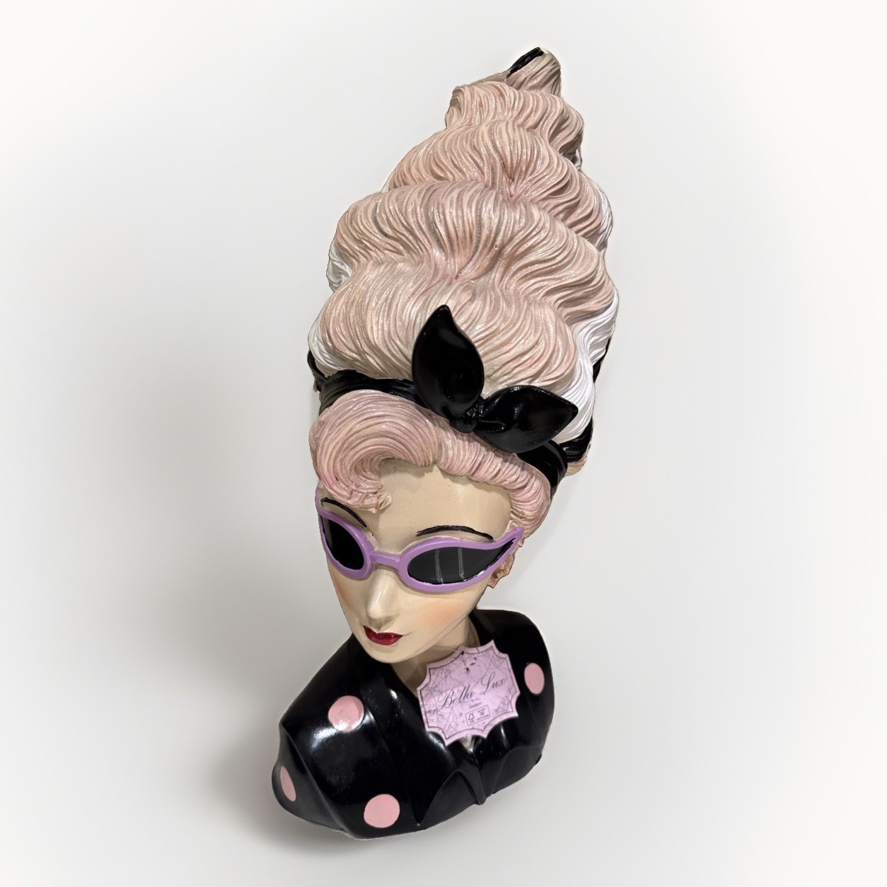 Bella Lux Halloween Retro Bust sunglasses and pink hair 2026, VHTF