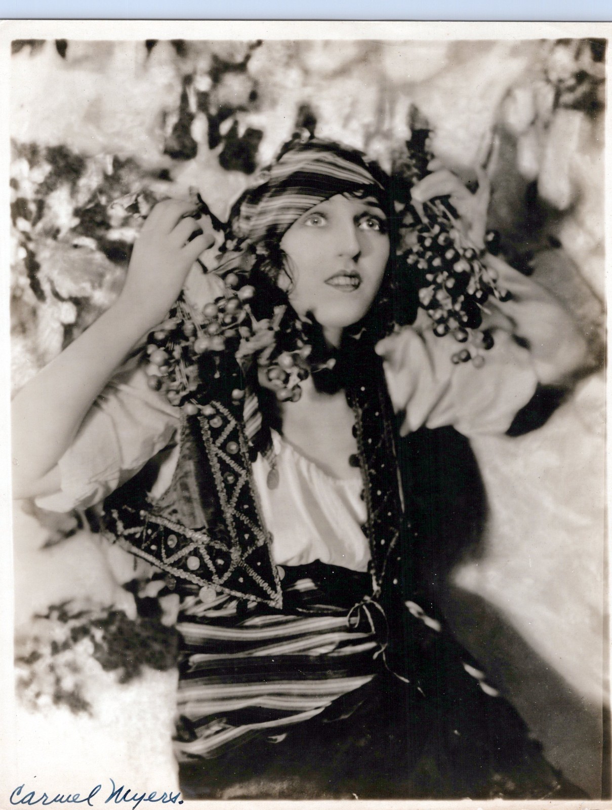 HOLLYWOOD Carmel Myers Egyptian Vamp SIGNED PORTRAIT 1920s ORIG PHOTO MA44