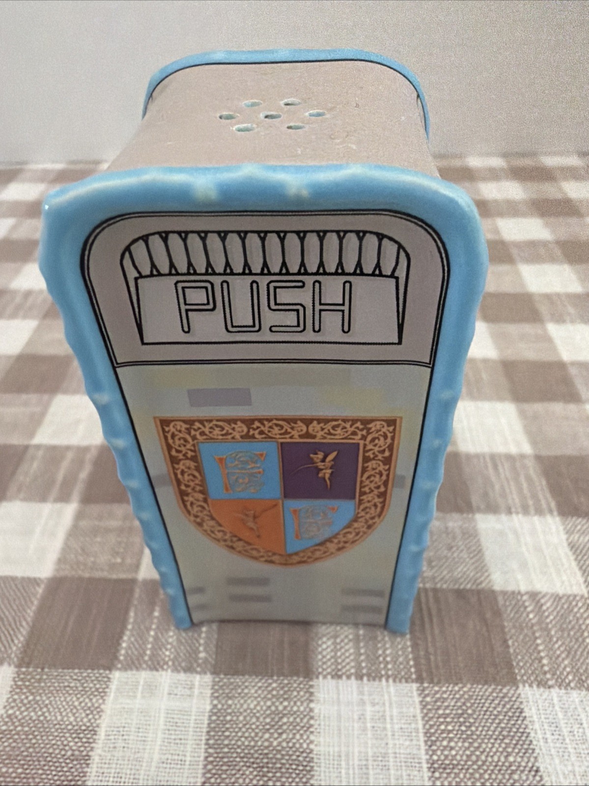 Disney Parks Fantasyland Trash Can Salt & Pepper Shaker, New Condition