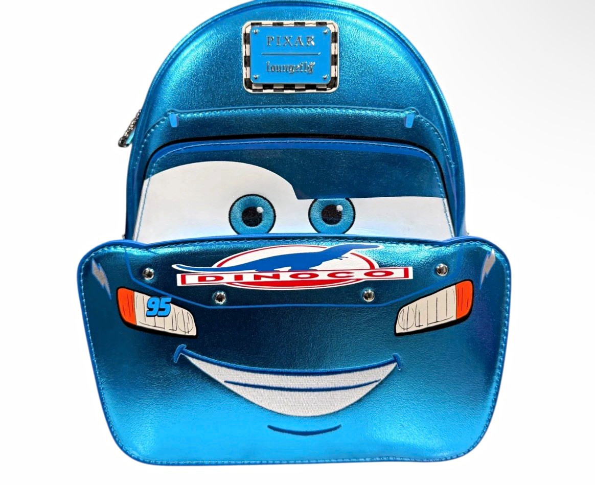 Loungefly Disney Pixar Cars Mini Backpack Blue - Dinoco Theme