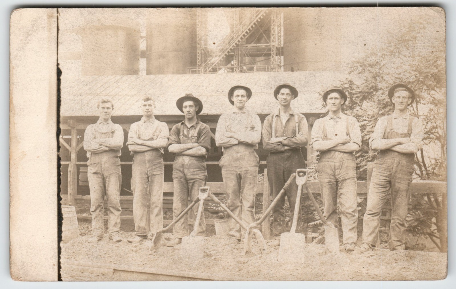 Construction Crew - Location unknown RPPC