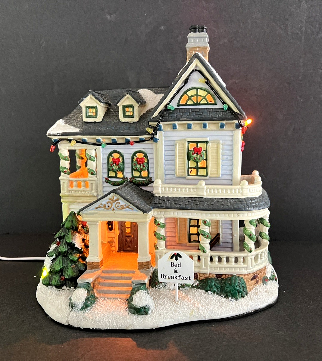 St. Nicholas Square Bed & Breakfast Christmas Village Lighted House - 2006 St. Nicholas Square Bed & Breakfast Christmas Village Lighted House - 2006