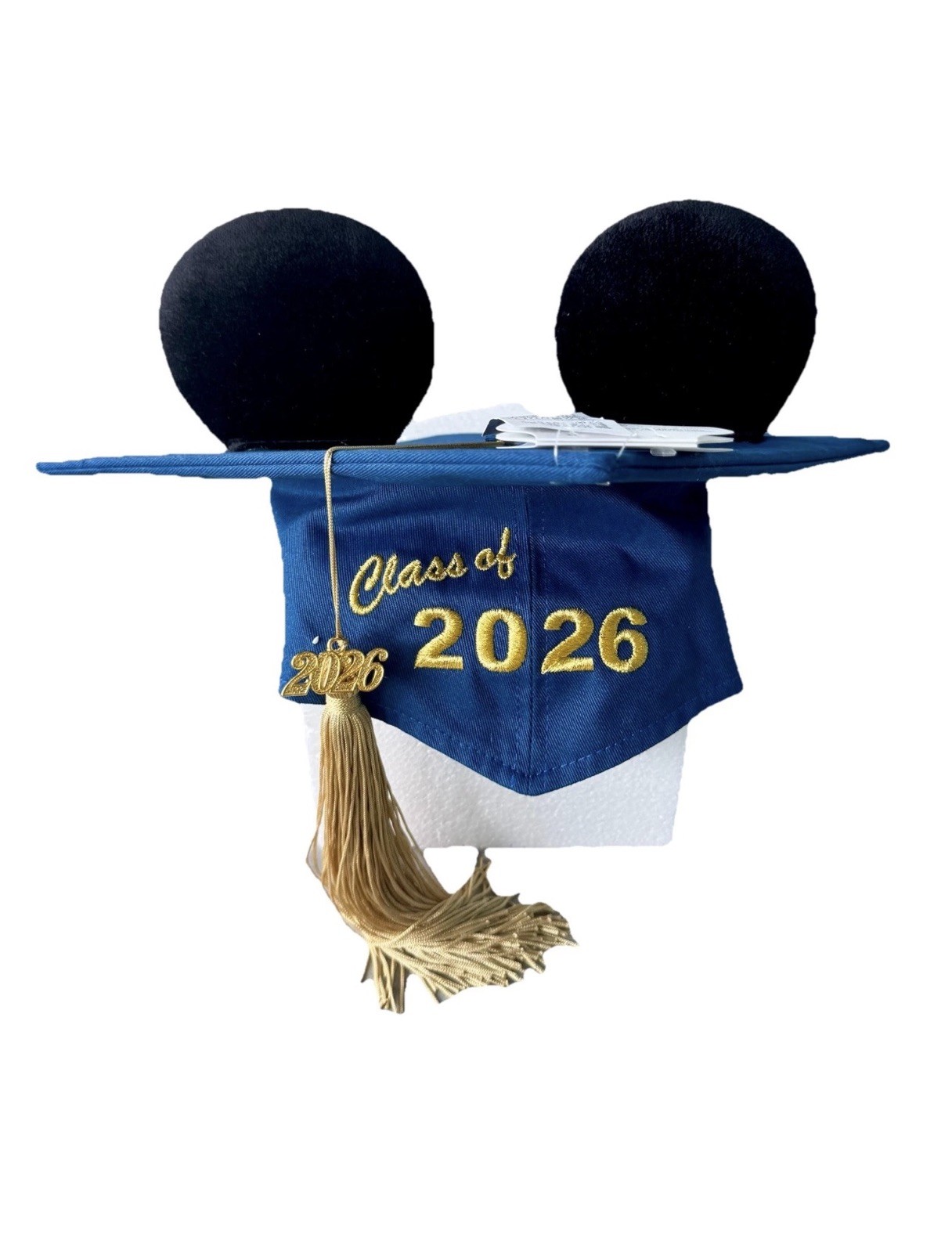 Disney Parks Class Of 2026 Graduation Mortarboard Tassel Cap Mickey Ear Grad Hat