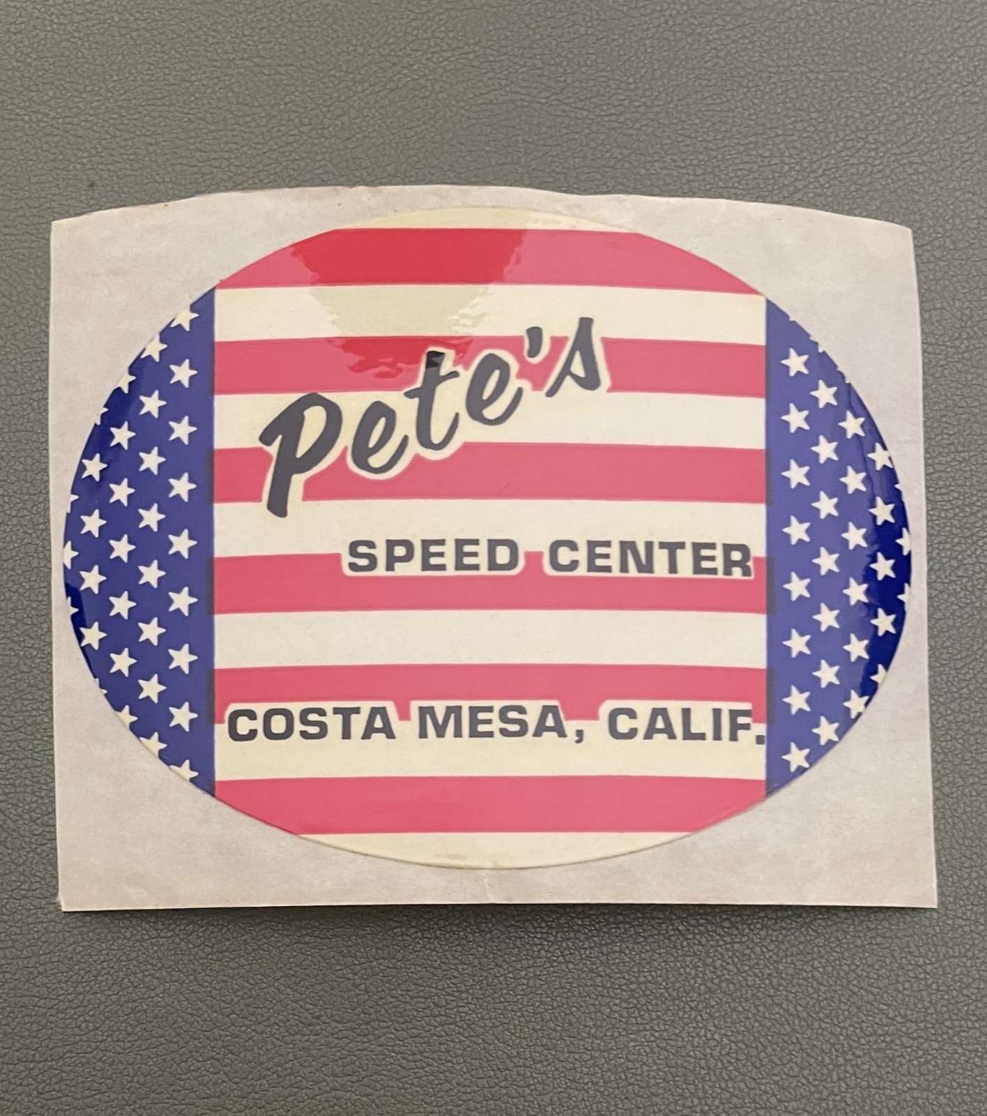 Vintage Pete's Speed Center Costa Mesa CA Decal Bumper Sticker Car Hot Rod 4