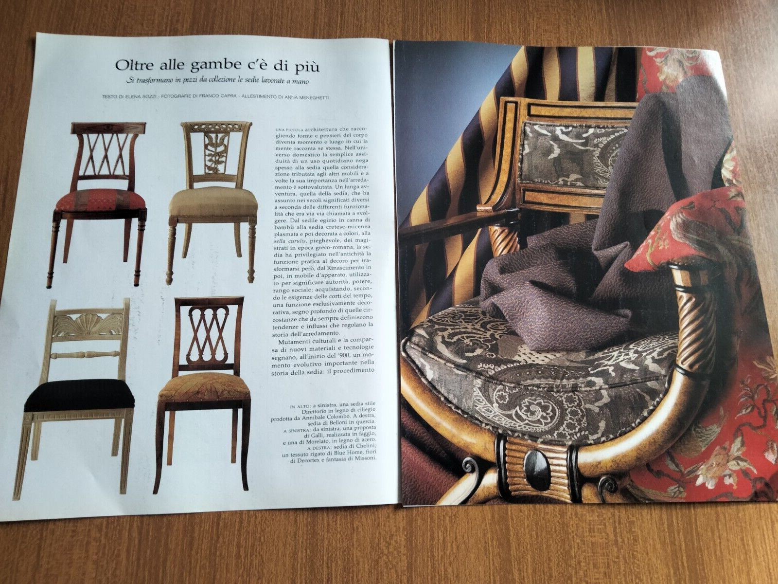 DESIGN CHAIRS COLOMBO GALLI MARCHETTI CHELINI LE FABLIER VINTAGE ITEM
