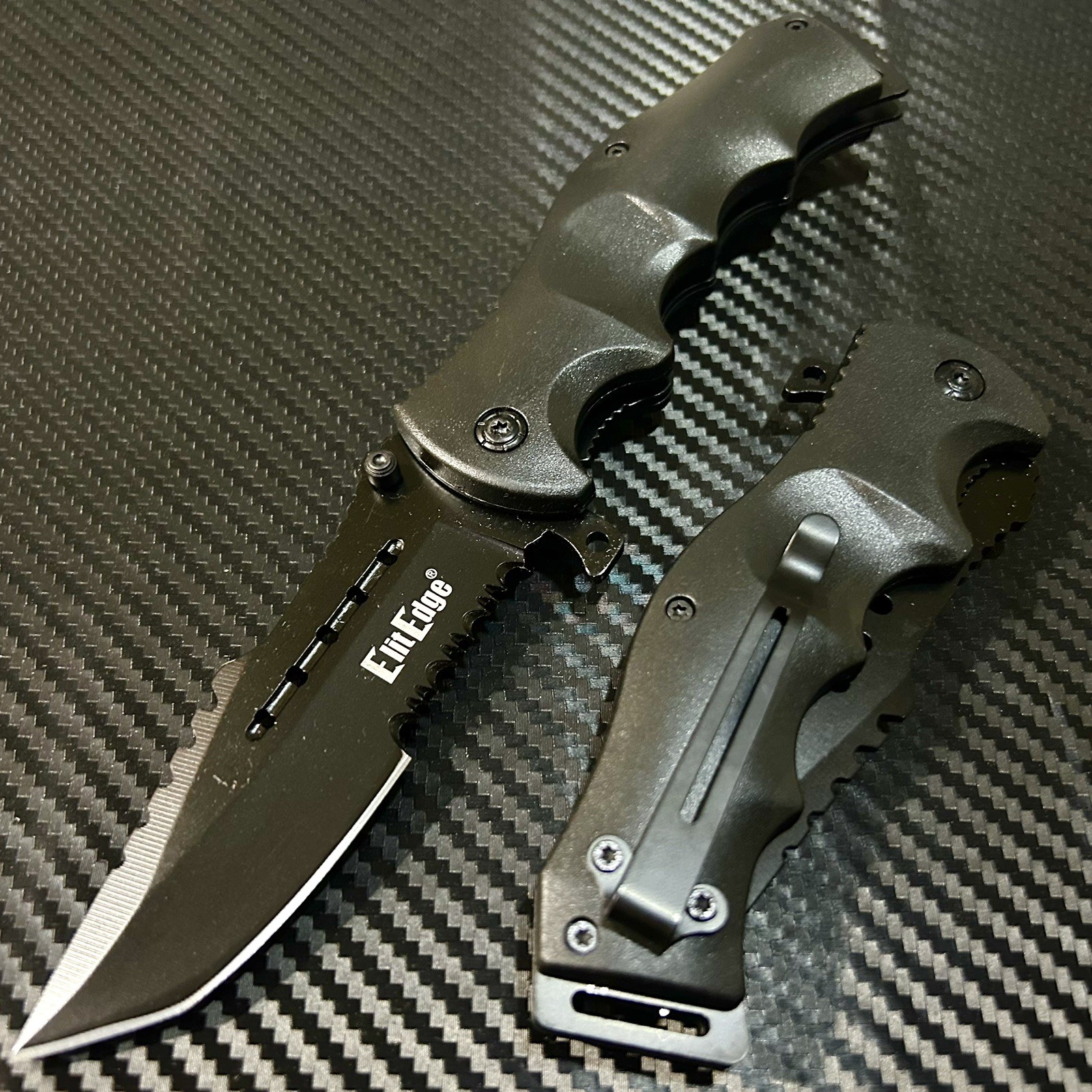 8.5” CSGO Tactical Spring Assisted Open Blade Folding Pocket Knife Hunting Knife