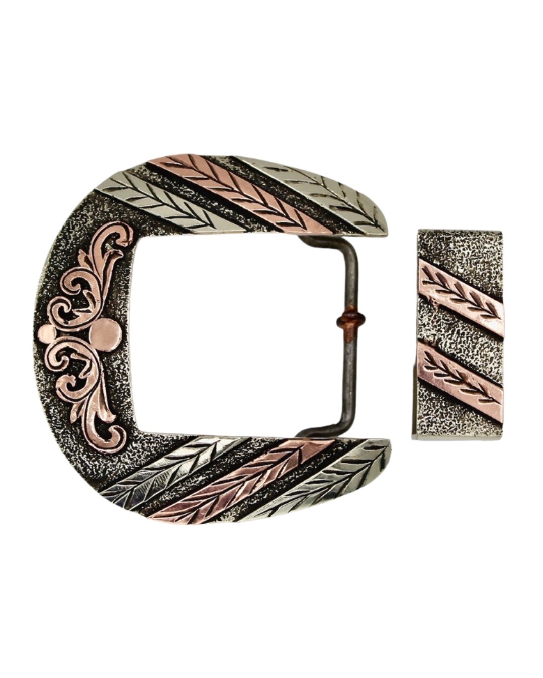 Western Ranger Belt Buckle- Maverick 2 Piece Western Scroll