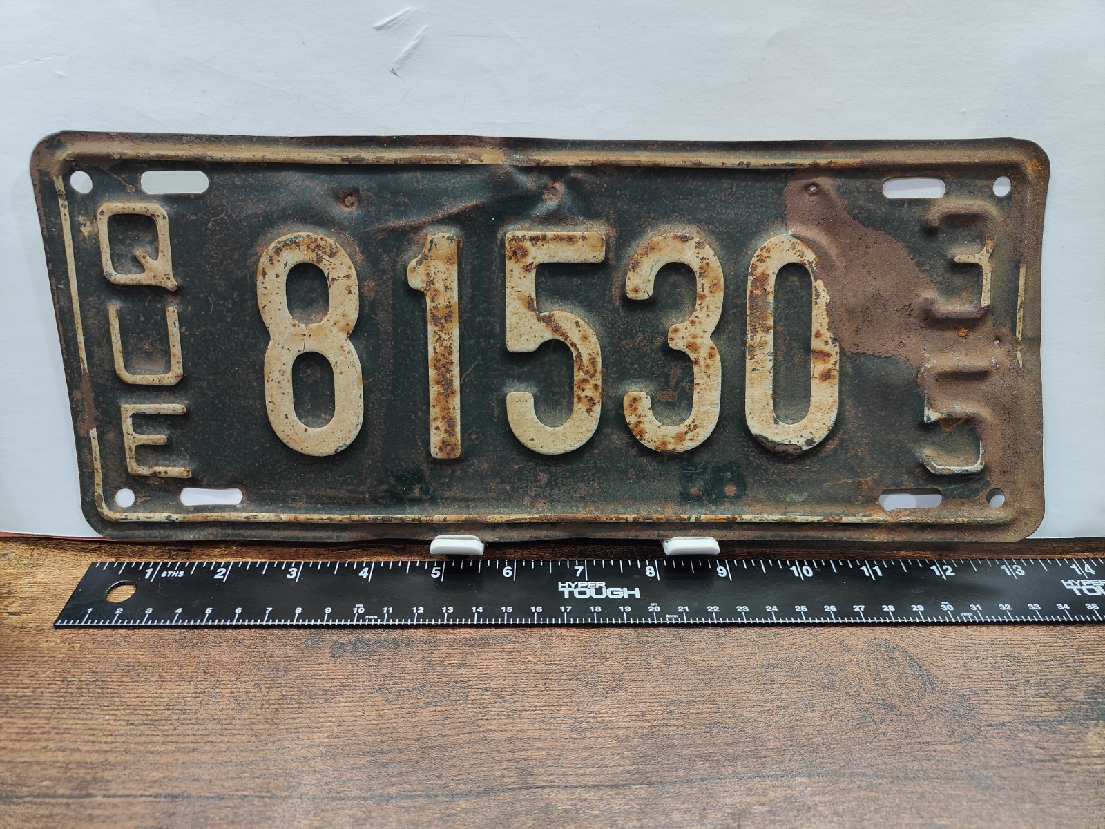 CANADA 🇨🇦 License Plate ❄️ Tag Classic Car Antique Auto 1935 35 Quebec 81530