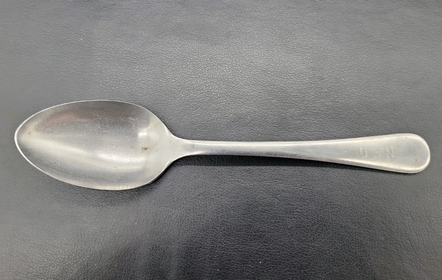 USN US Navy Stamped Spoon Utensil Flatware Single Reed and Barton Military