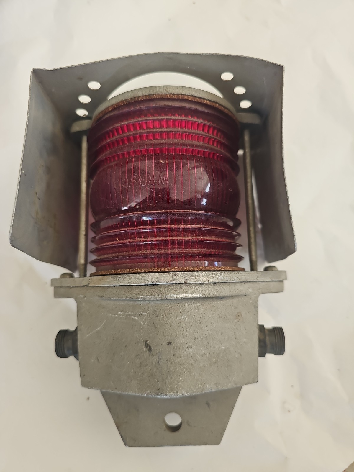 Vintage Modern Ind. Rail Road Arm Crossing Warning Light Wrrsco 1575-11p .