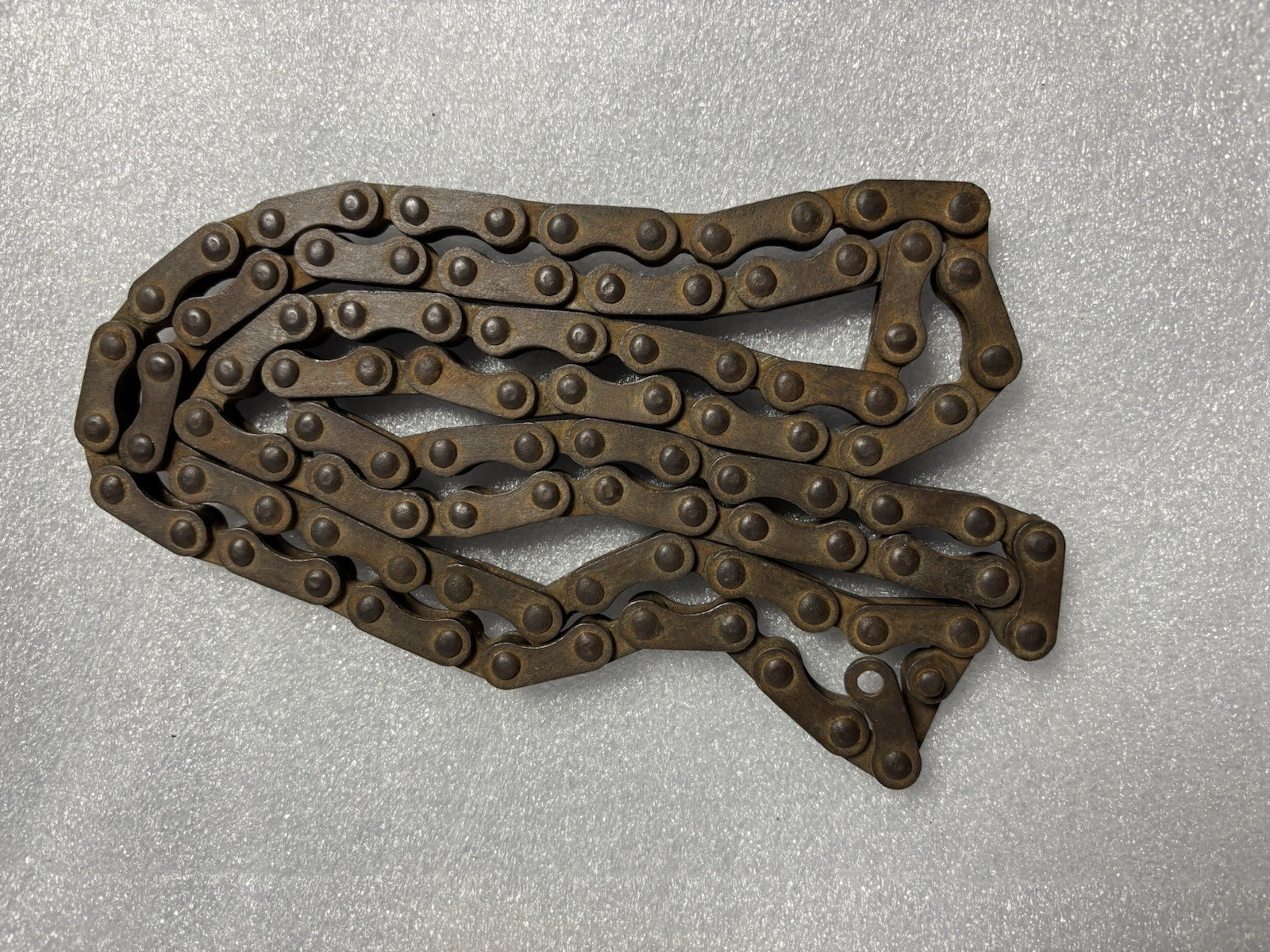 ANTIQUE 1890'S / 1900'S CIRCA 50 LINK 1 PITCH 3/16 BICYCLE BLOCK CHAIN