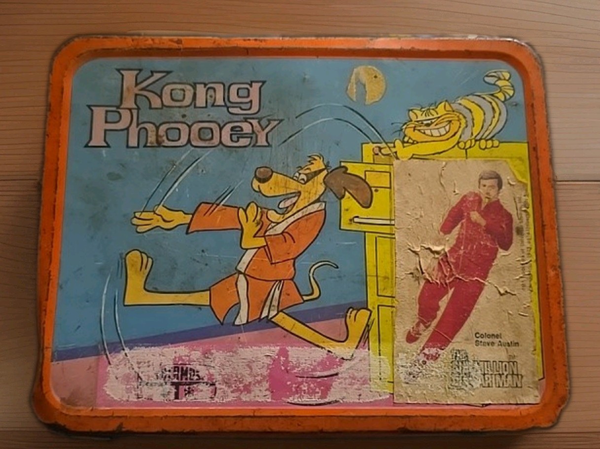 Vintage 1975 Hong Kong Phooey Metal Lunch Box