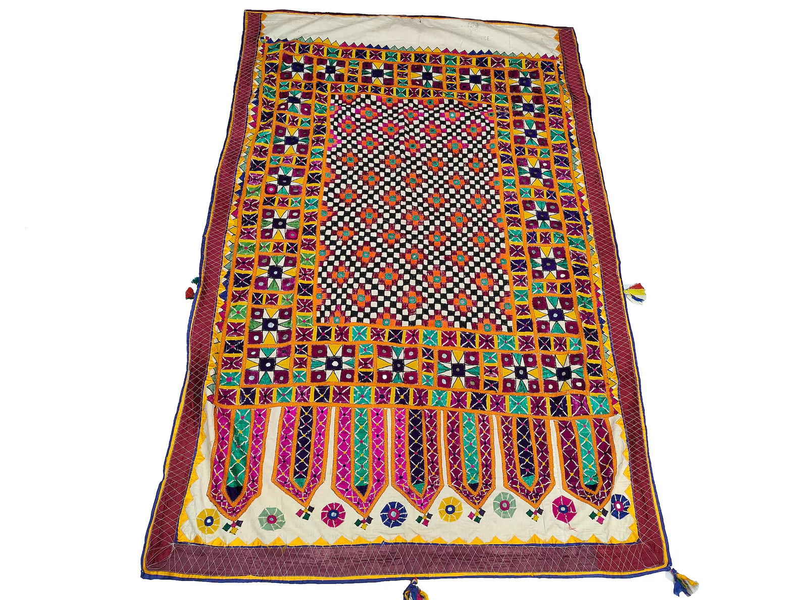 Banjara boho wall Rabari embroidery hanging , Banjara antique wall hanging
