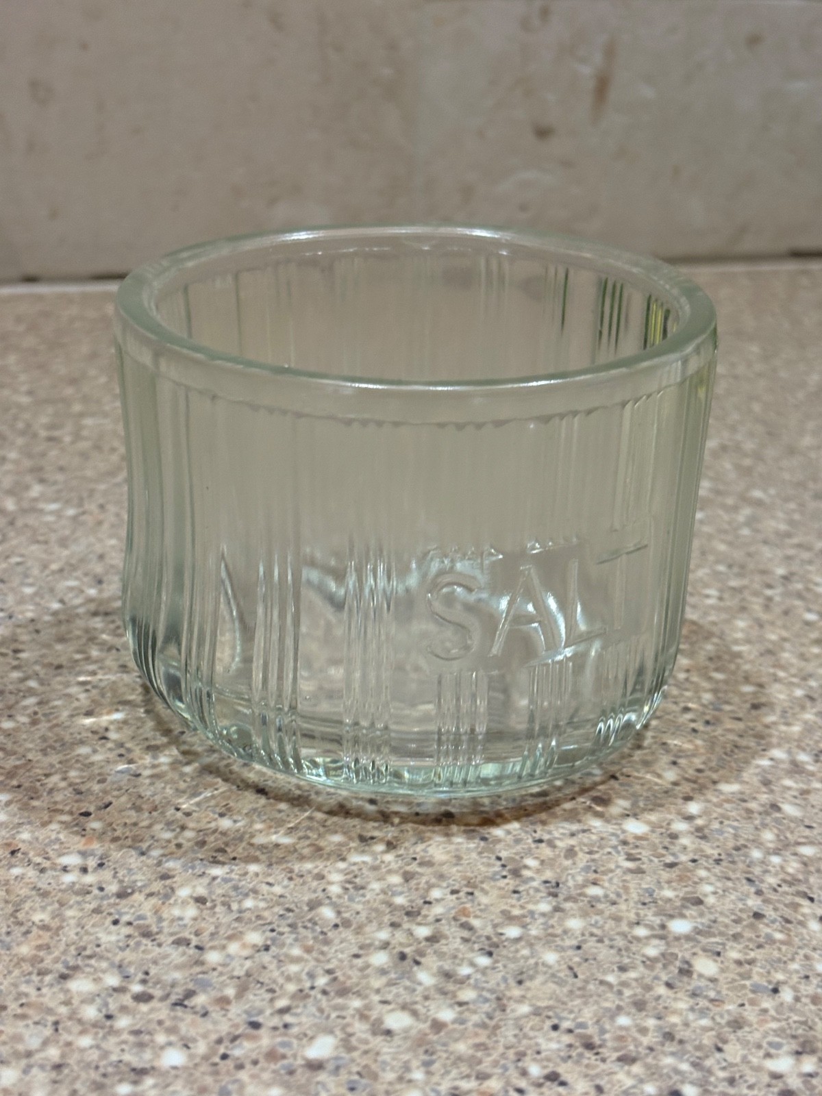 Vintage Triple Skip Hoosier Glass Salt jar