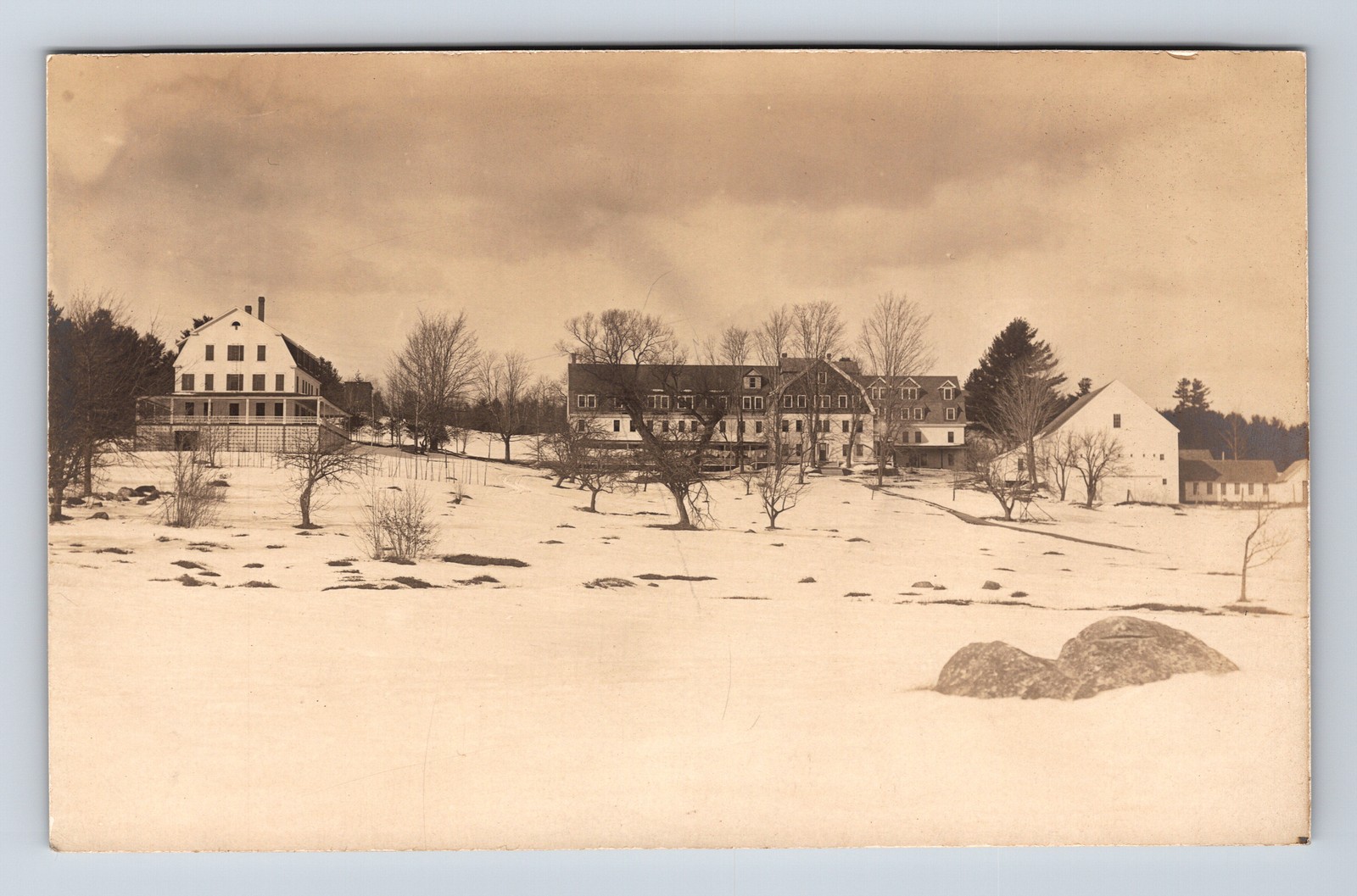 RPPC Large Hotel or Inn Unknown Location Real Photo Postcard RPPC Large Hotel or Inn Unknown Location Real Photo Postcard