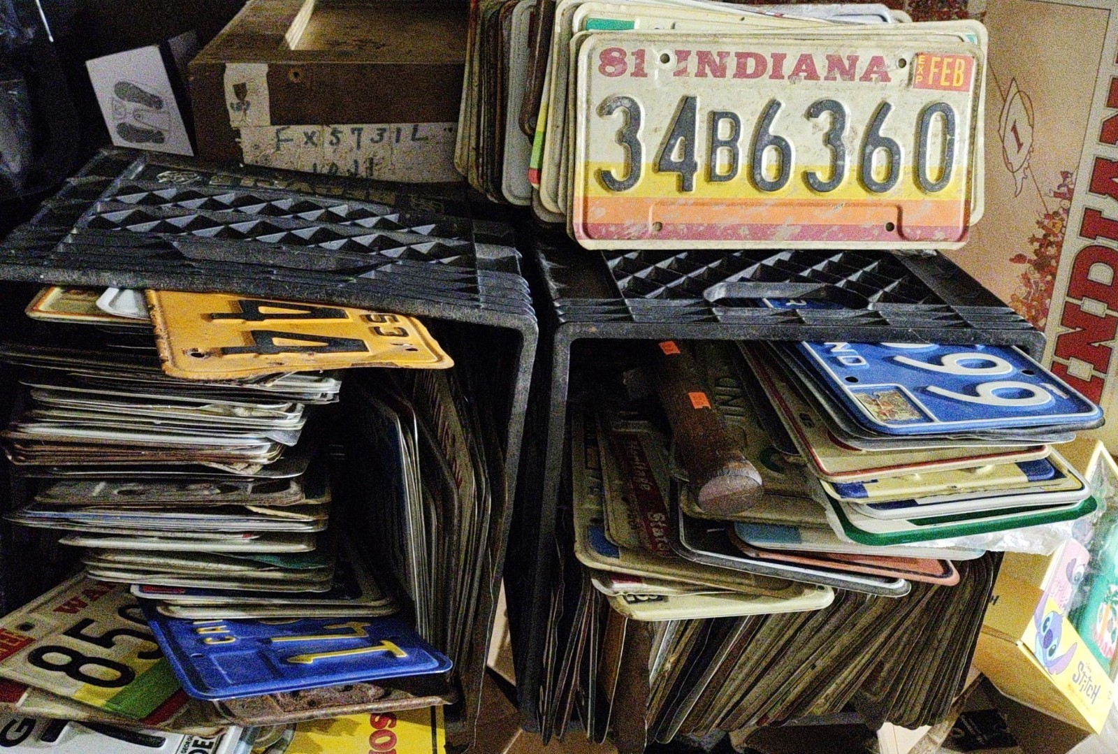 Lot of Vintage Indiana 1970s And 1980s License Plates Mix Read Description 