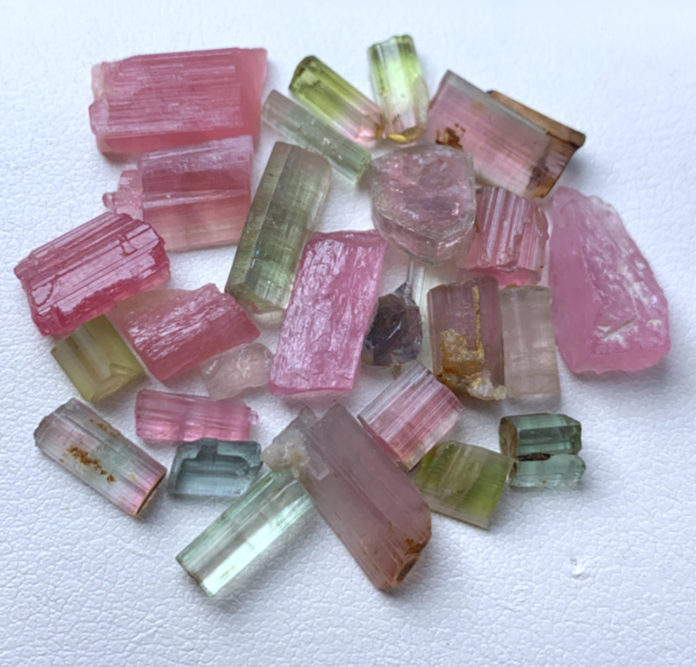 41.50Ct Tourmaline Pencil Crystals Rough Parcel 0.80-4.10Ct Gemstones