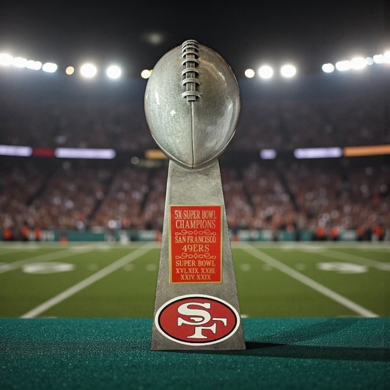 San Francisco 49ers Football Championship Lombardi Trophy San Francisco 49ers Football Championship Lombardi Trophy