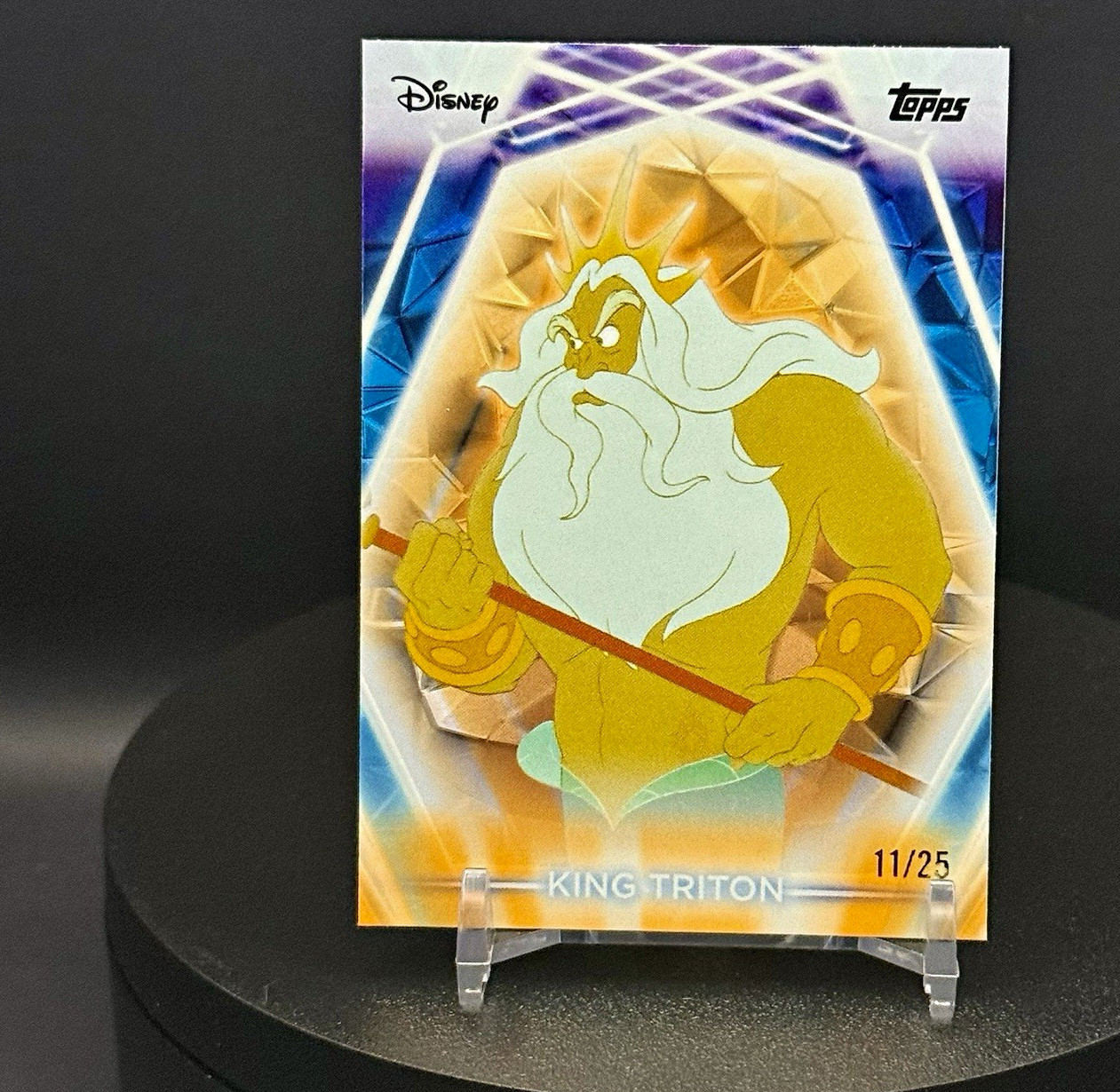 2026 Topps Disney Neon King Triton Orange Diamante /25 #177 11/25