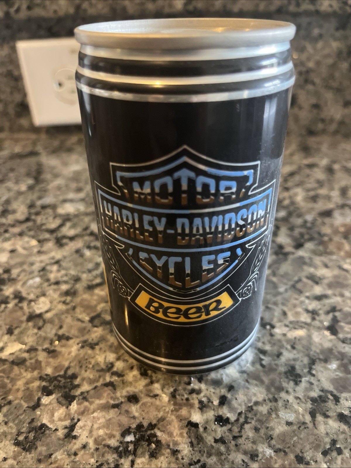 1984 1st STURGIS HARLEY-DAVIDSON MOTORCYCLES BEER CAN PABST MILWAUKEE WISCONSIN