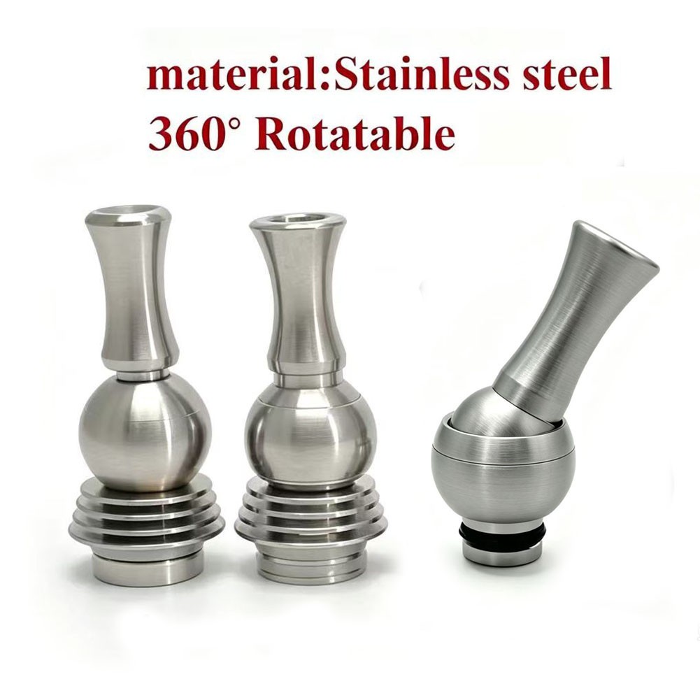 360° Rotatable  stainless steel 510 Drip Tip 510 mouthpiece with 810 adaptor