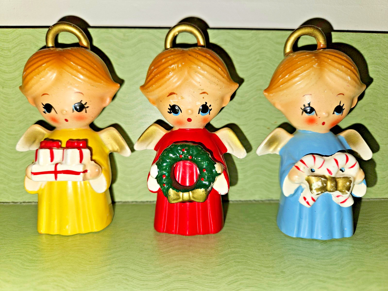 Capri Creations Japan Set of 3 Vintage Angel Figurines/Ornaments.