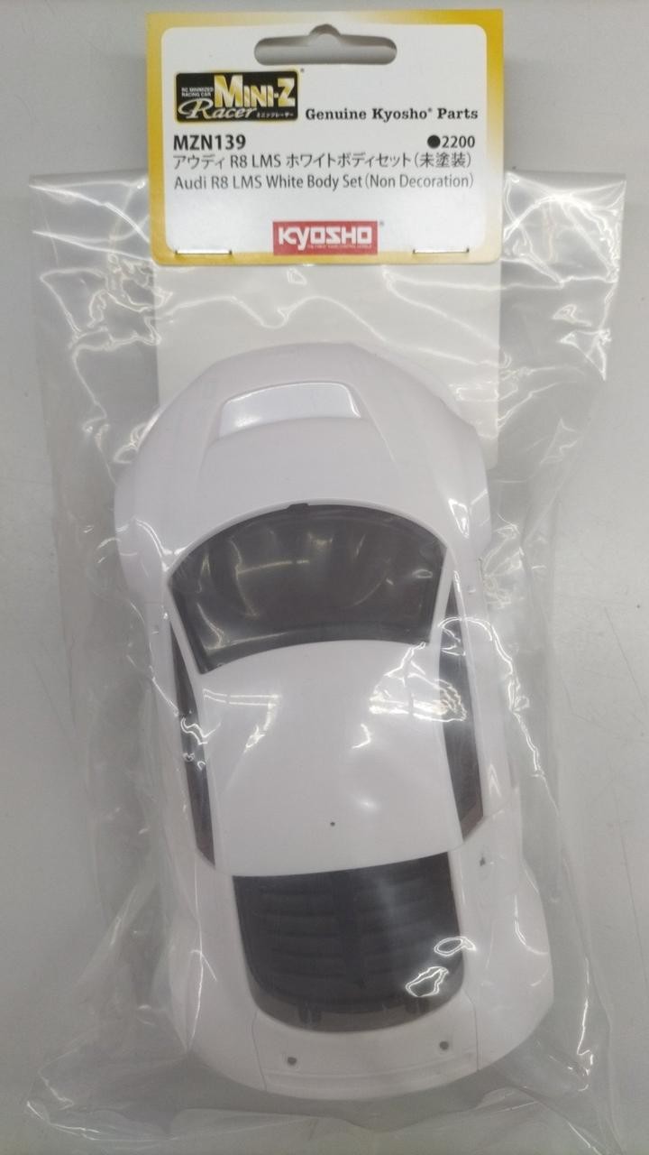 Audi R8 LMS Model Number White Body Set (Unpainted) Kyosho