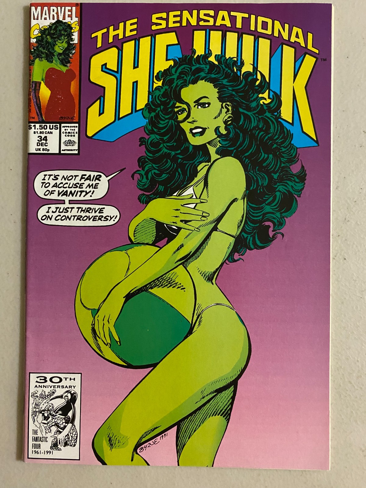 Sensational She-Hulk #34 Marvel (8.0 VF) (1991)