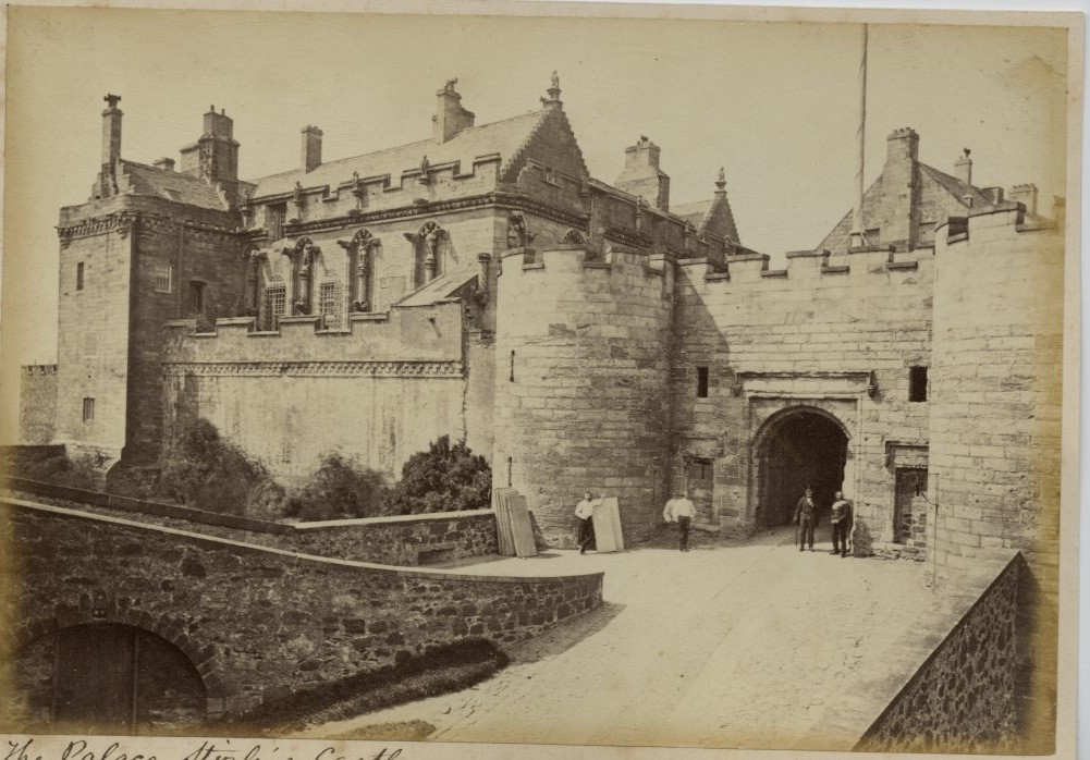 James Valentine, Scotland, The Palace, Stirling Castle Vintage Albumen Print, Scot James Valentine, Scotland, The Palace, Stirling Castle Vintage Albumen Print, Scot