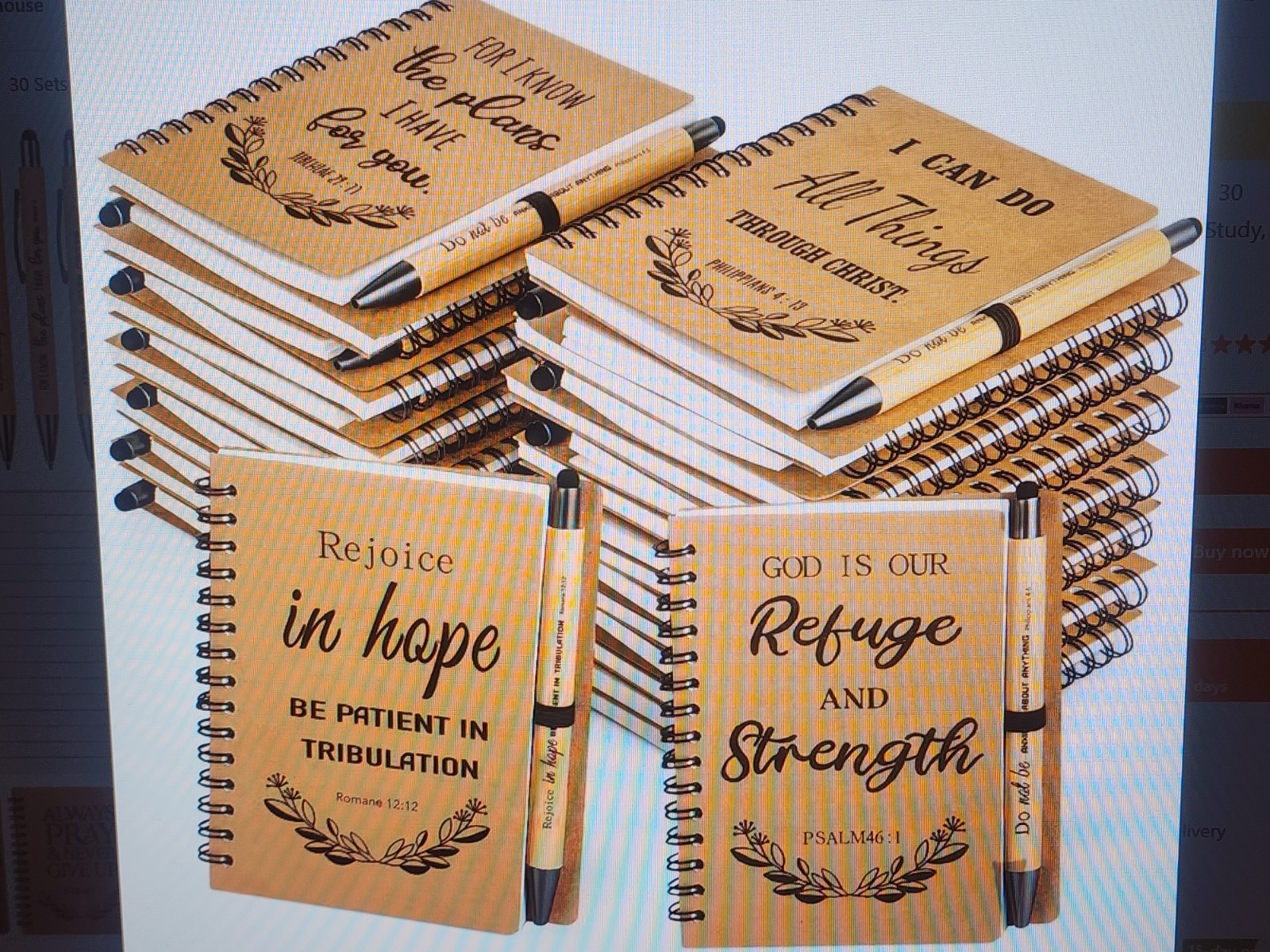 Christian Prayer Journals With Pens 10 Different Verses 1 For Ea Verse Nice Gift Christian Prayer Journals With Pens 10 Different Verses 1 For Ea Verse Nice Gift