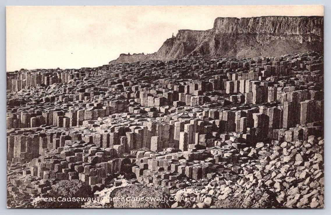 Antique UK Postcard BUSHMILLS Giants Causeway Antrim 1910 Antique UK Postcard BUSHMILLS Giants Causeway Antrim 1910