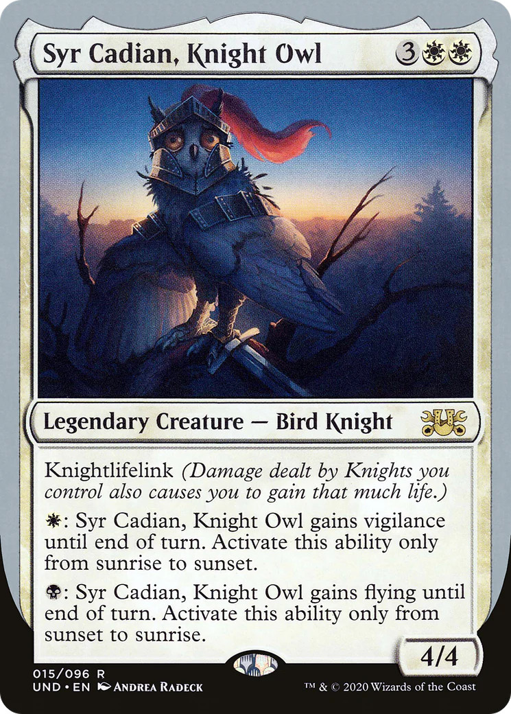 Syr Cadian, Knight Owl [Unsanctioned] Magic MTG