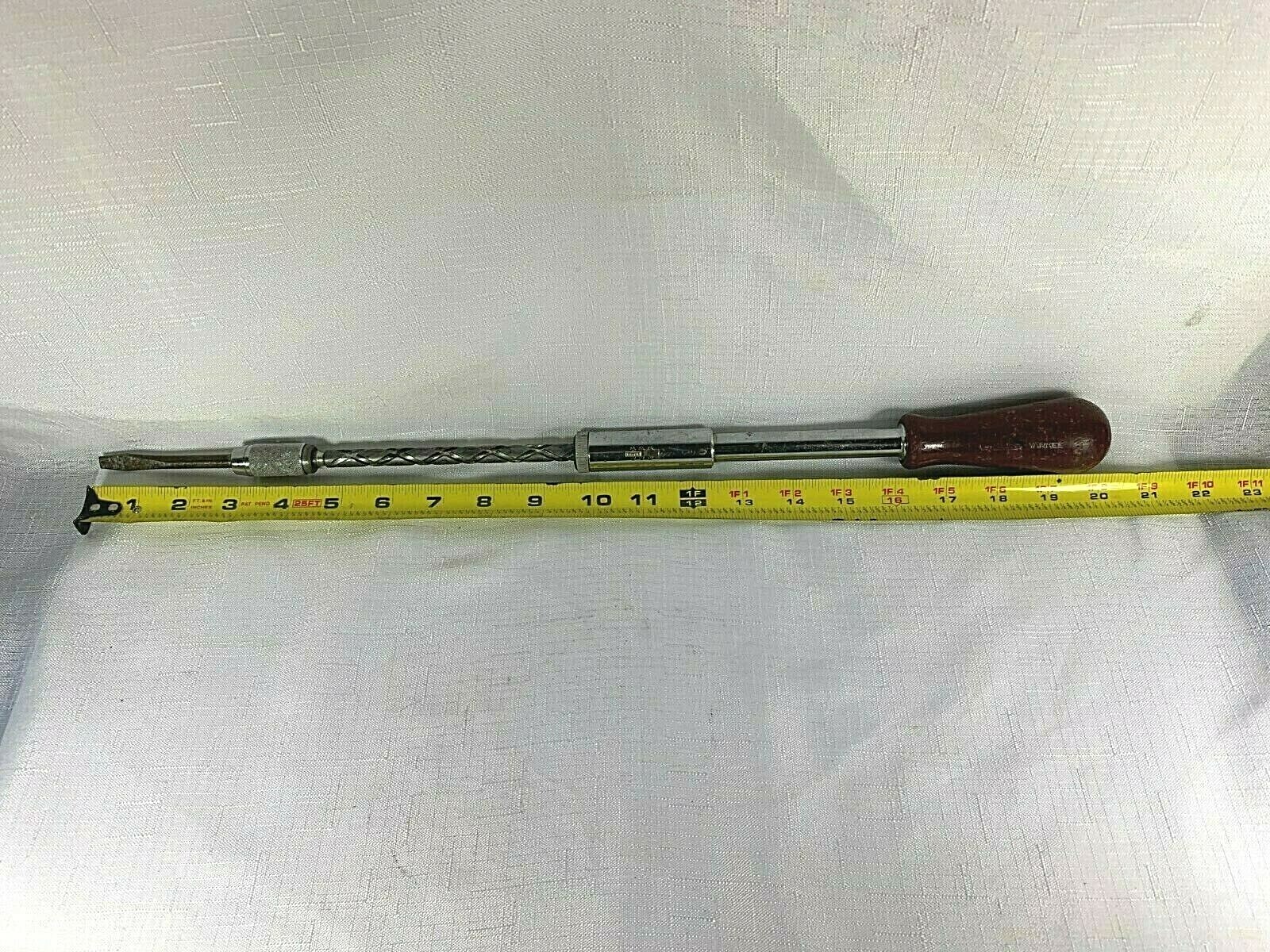 Vintage Yankee No. 130A Spiral Ratchet Long Screwdriver USA Stanley Tool