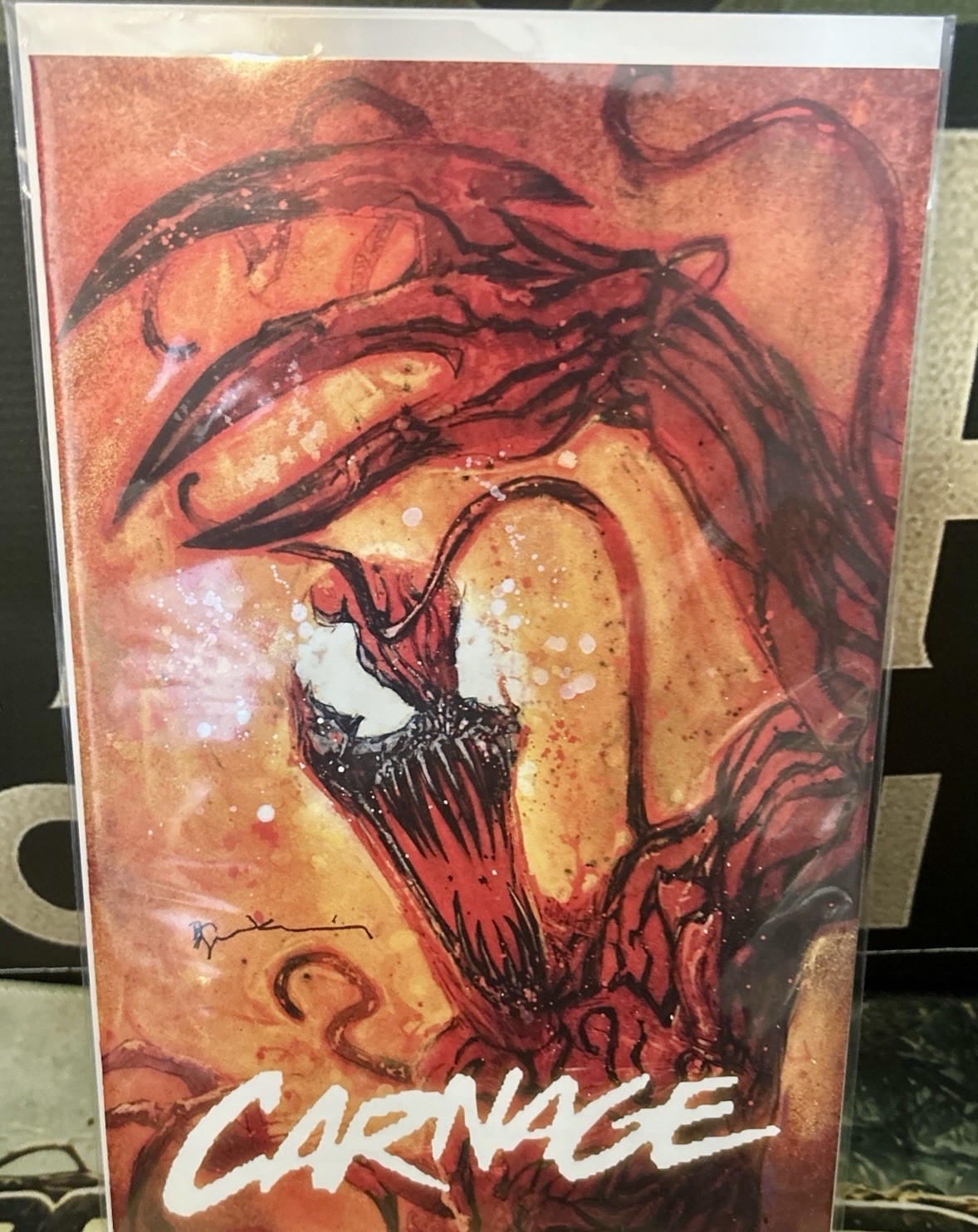 Web of Venom Carnage Born #1 Midtown Sienkiewicz Variant 1st Dark Carnage NM