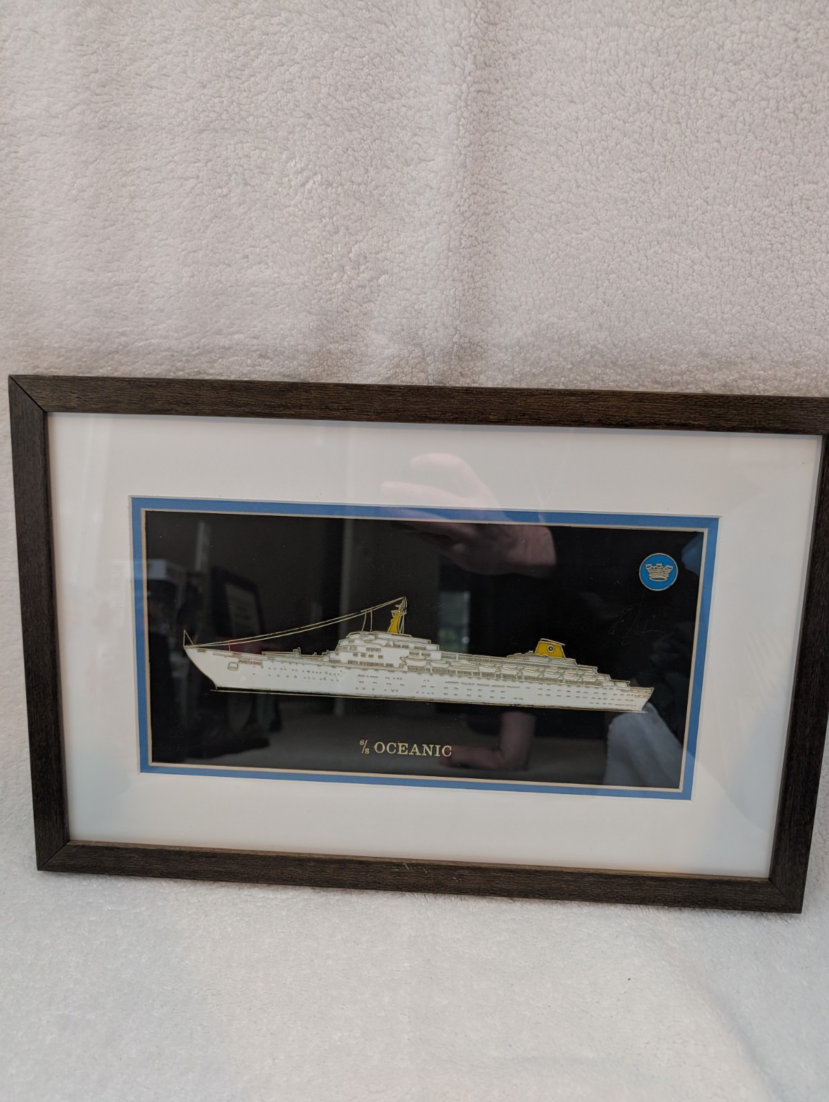 SS OCEANIC Home Lines Wall Plaque 12