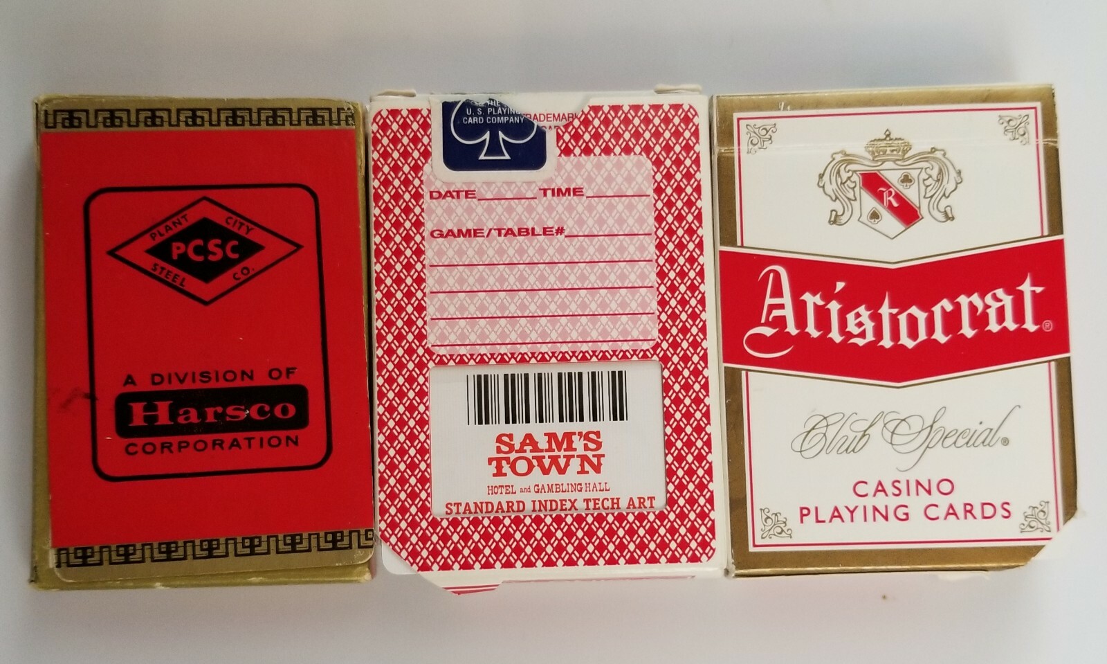 Lot Of 3 VTG Decks Of Cards Casino Fremont Hotel Club Special-Harsco Corp.-USA Lot Of 3 VTG Decks Of Cards Casino Fremont Hotel Club Special-Harsco Corp.-USA