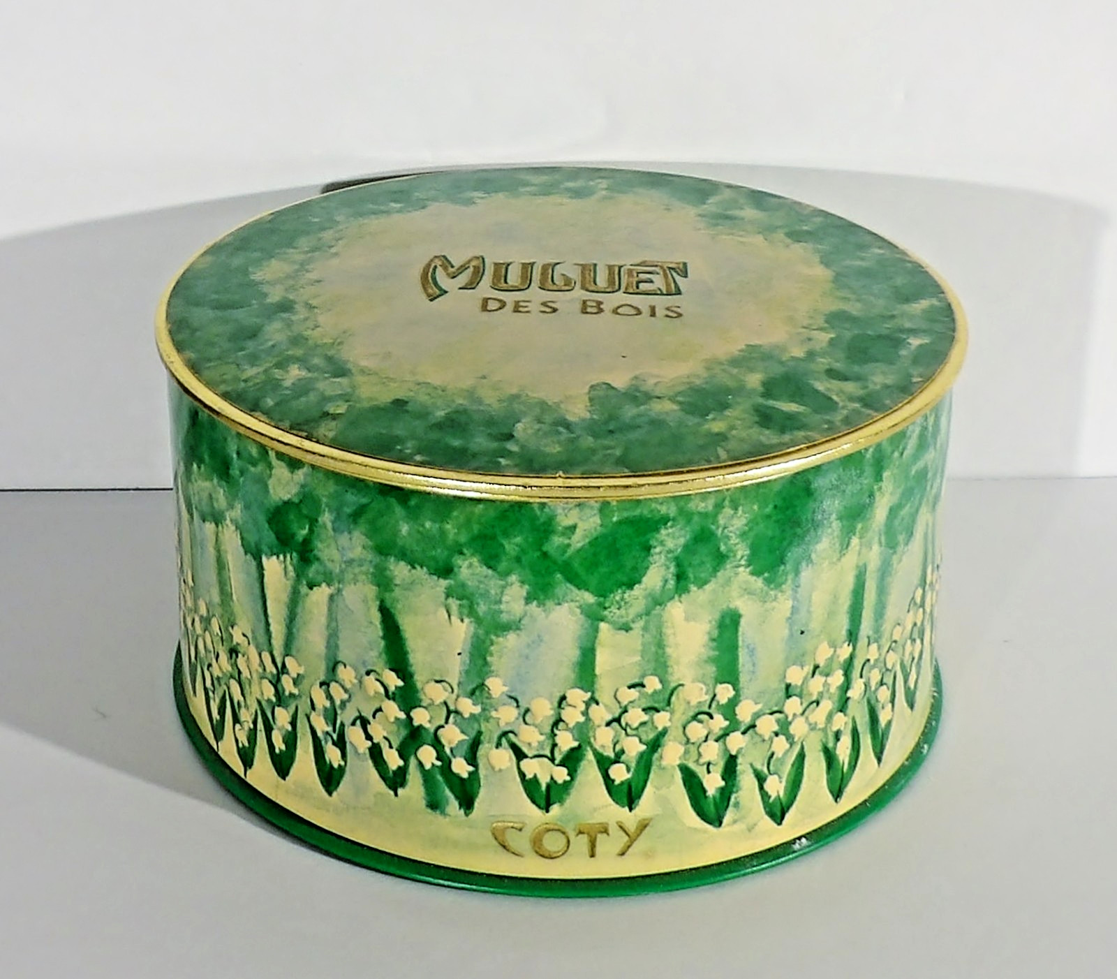 Vintage Coty MUGUET DES BOIS Perfumed Dusting Powder 5.25 oz Sealed Please Read