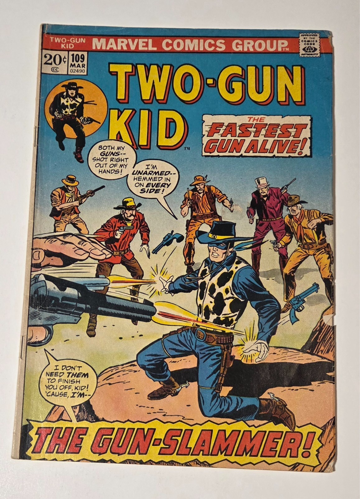 Marvel Two-Gun Kid #109 (1972) – Western Comic – Bronze Age – Some Spine Roll Marvel Two-Gun Kid #109 (1972) – Western Comic – Bronze Age – Some Spine Roll