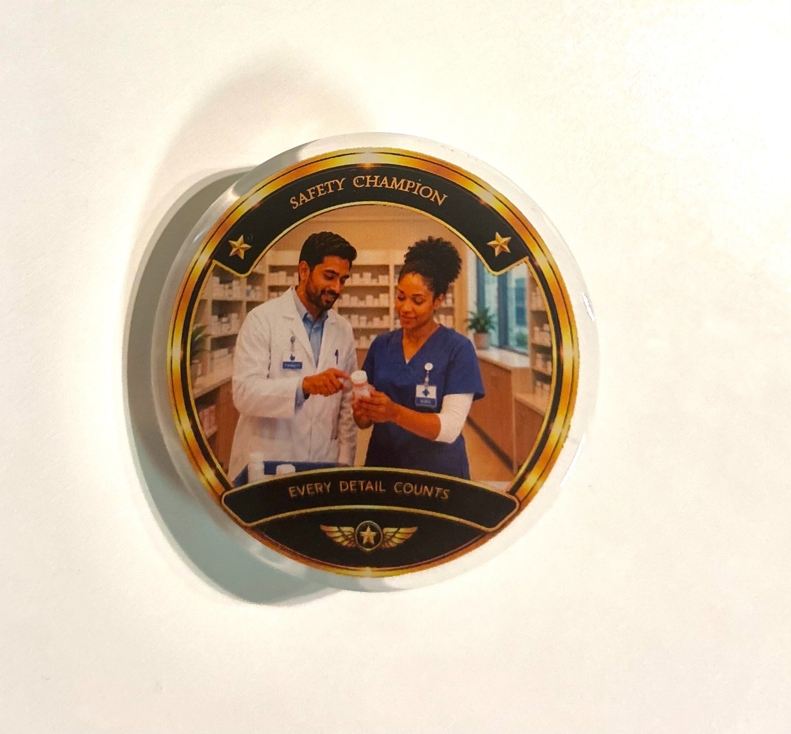 Employee Recognition Acrylic Pin – Safety Champion