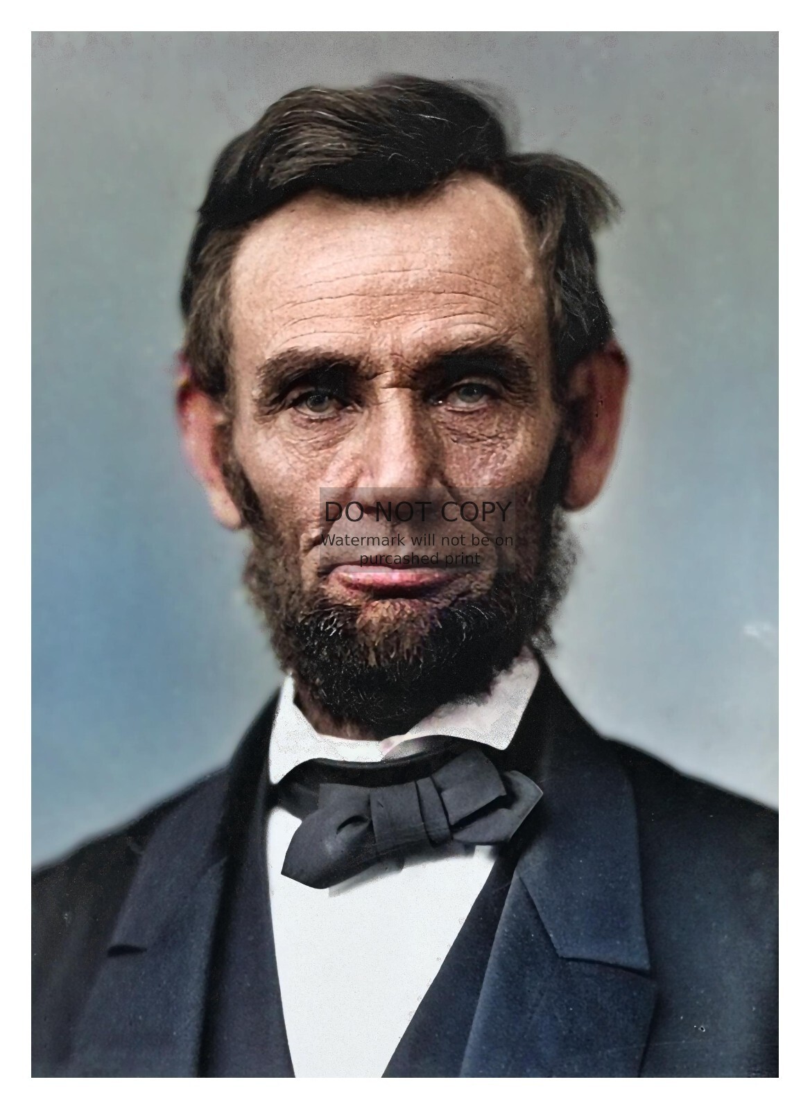 PRESIDENT ABRAHAM LINCOLN COLORIZED PORTRAIT 5X7 PHOTOGRAPH